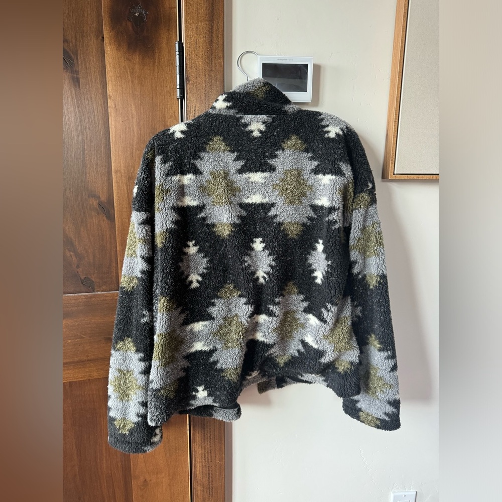 Aztec print soft jacket - Picture 2 of 2